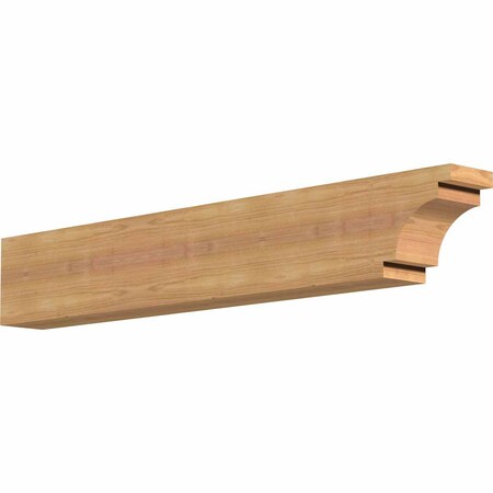 Ekena Millwork Mediterranean Smooth Rafter Tail, Western Red Cedar, 3 1/2"W x 6"H x 36"L RFT04X06X36MED00SWR